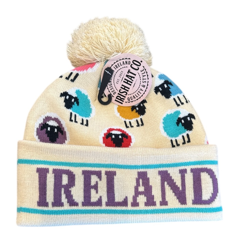 Ireland Sheep Pattern Beanie